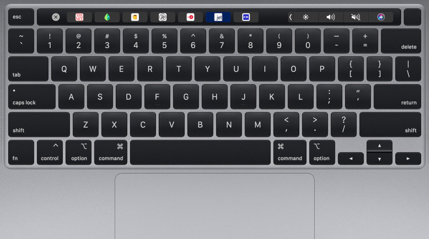 2nd-generation Touch Bar design