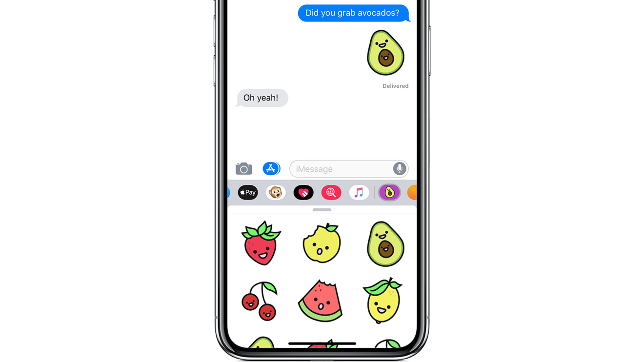 Inserting stickers from an iMessage app