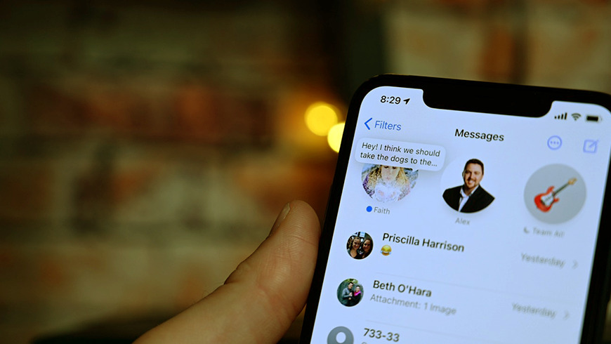 Pinned conversations in iOS 14