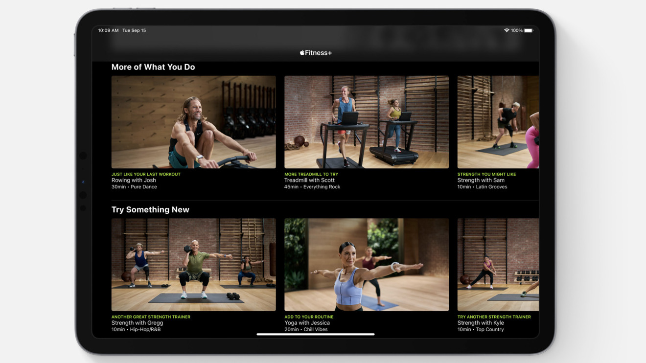 Apple fitness 2025 plus for ipad