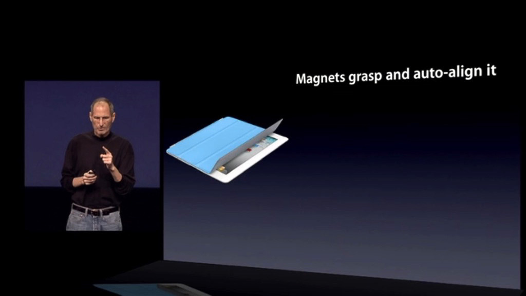 Jobs revealing the Apple Smart Cover
