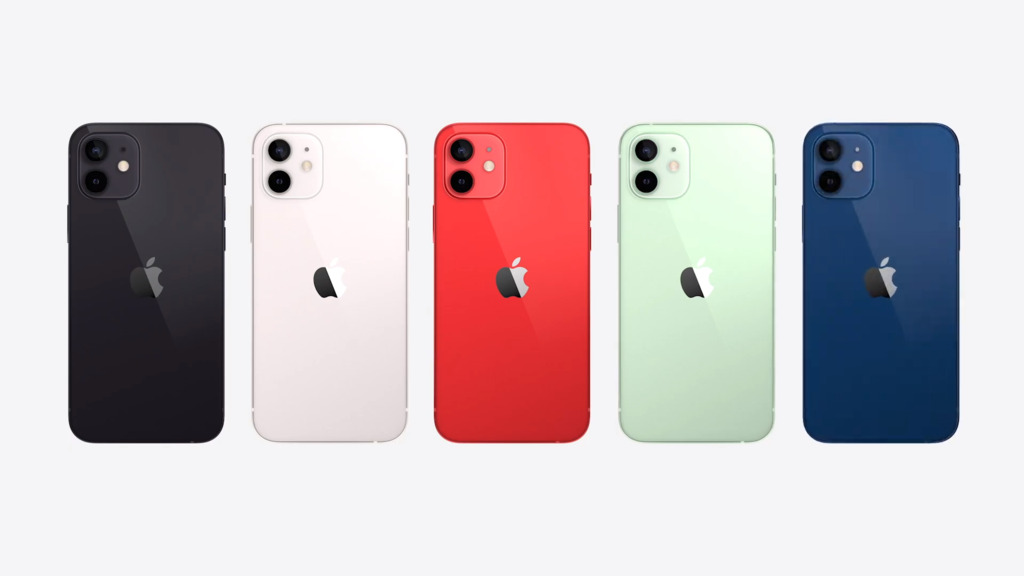 The iPhone 12 comes in five colors