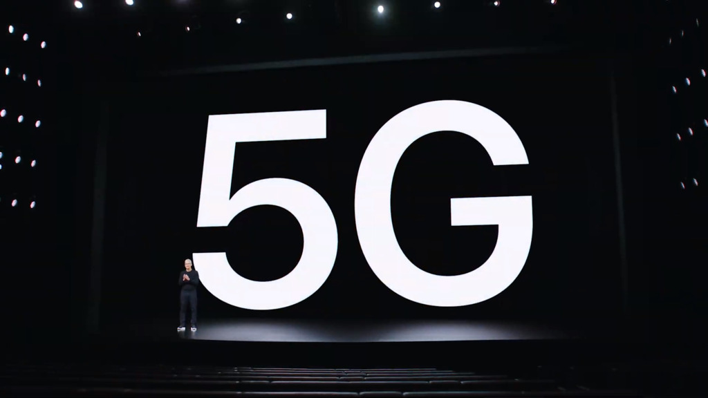 The iPhone 12 works with 5G