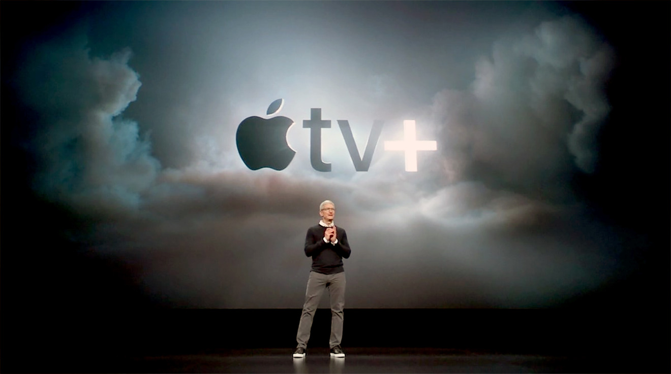 Apple CEO Tim Cook at the launch of Apple TV+