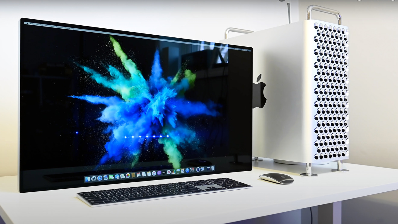 The display paired with Mac Pro