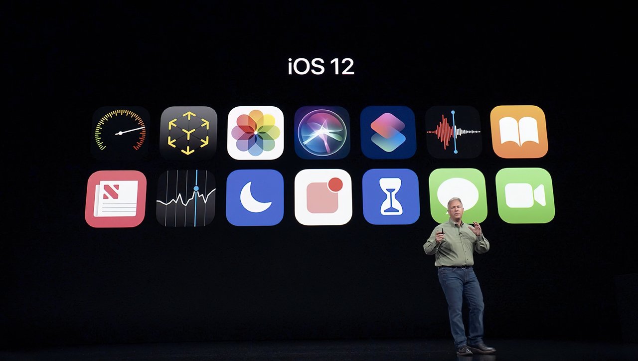 Phil Schiller introducing Apple's 2018 update