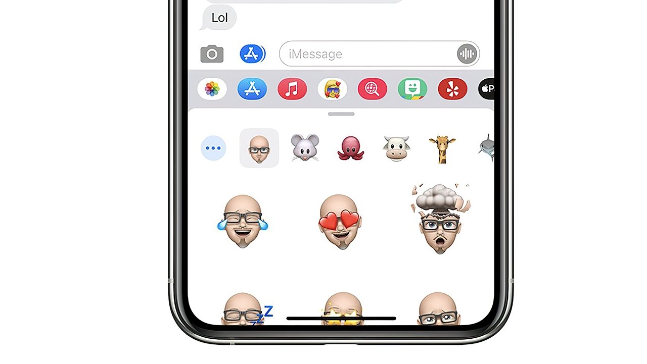 Memoji creates a cartoon version of yourself for stickers and tracked animations