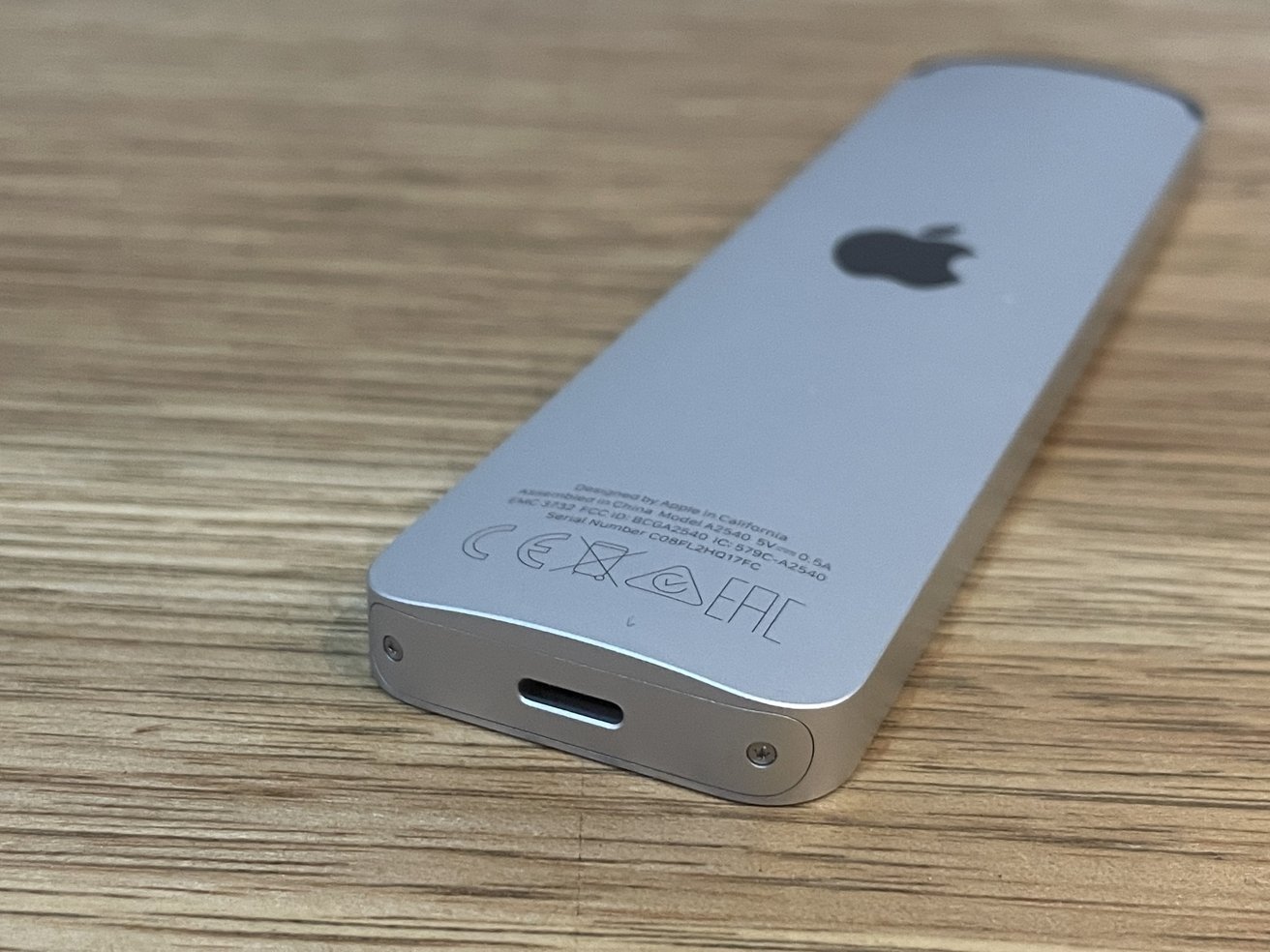 Siri Remote uses a Lightning Port for charging
