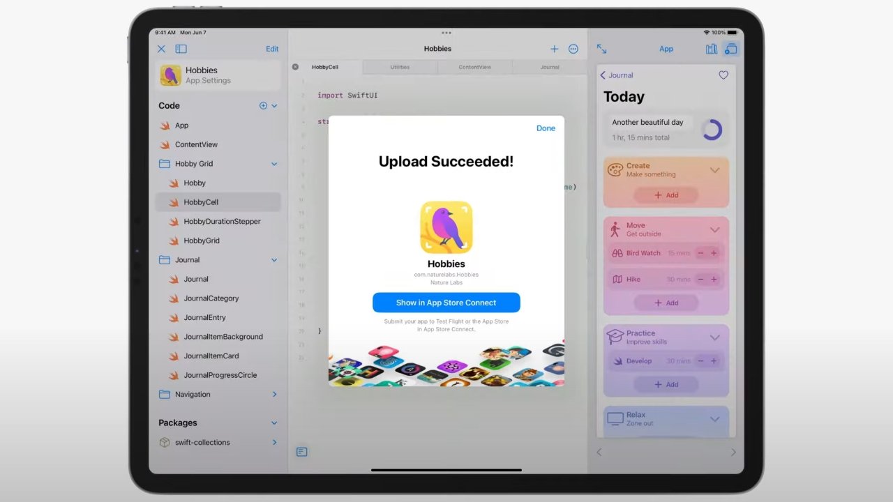 Publish apps to the App Store via an iPad