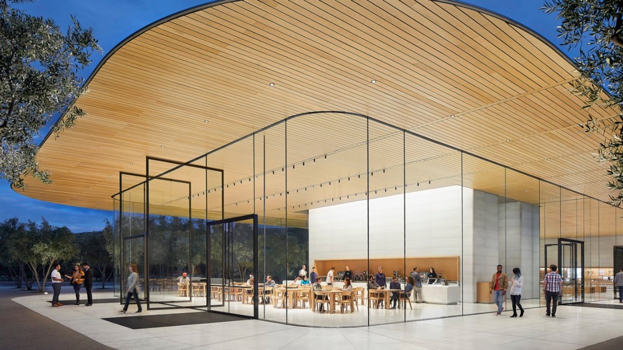 The Apple Park Visitor's Center doubles as an Apple Store