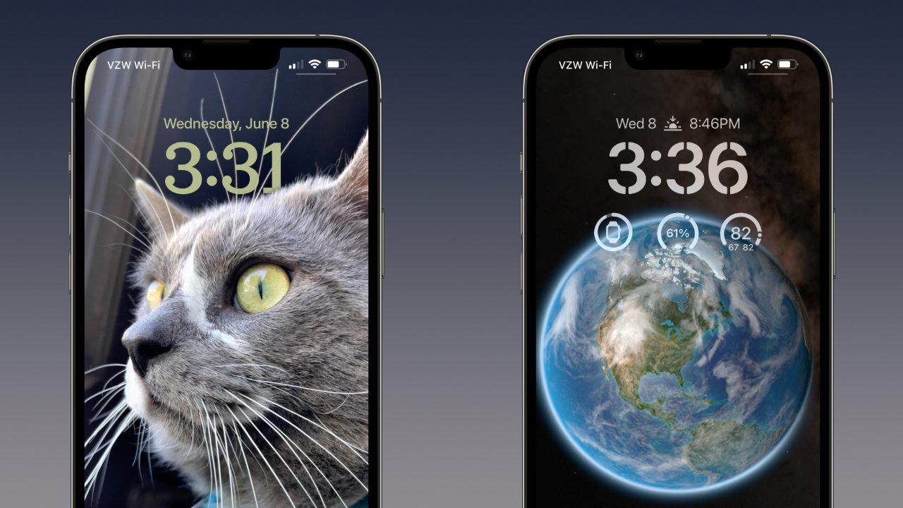 Customize the iPhone Lock Screen with widgets, wallpapers, and clock fonts