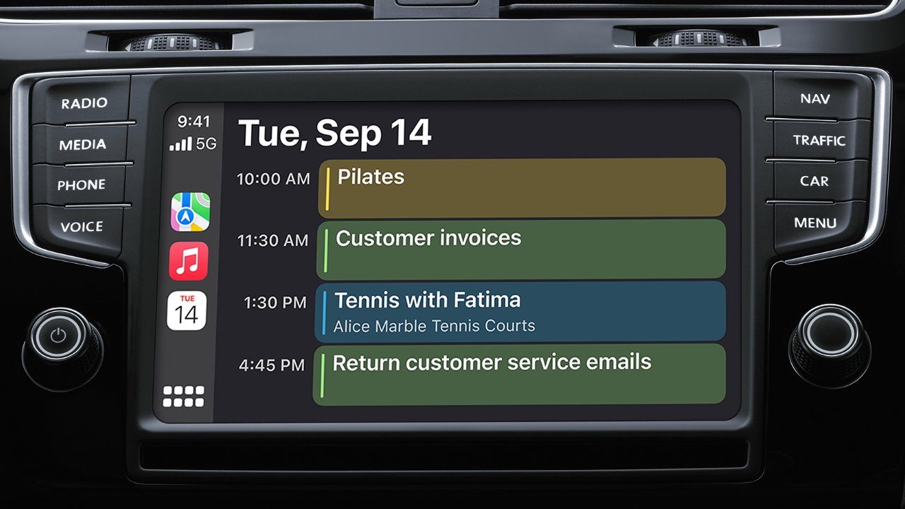CarPlay isn't limited to Apple's first-party apps like Calendar and Music