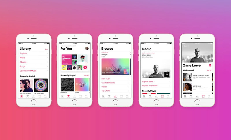 Apple Music Icon Pink