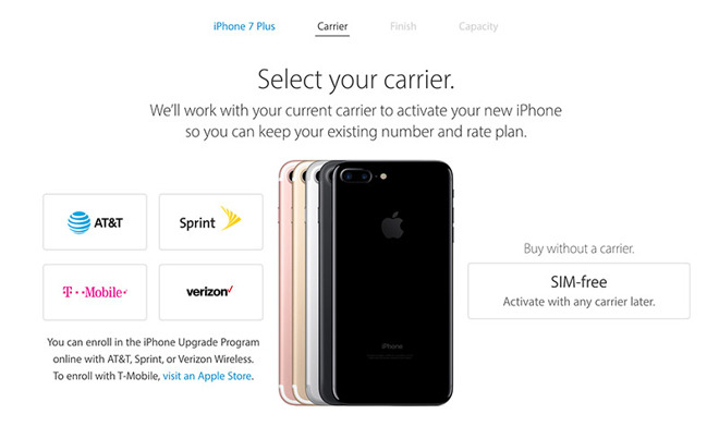 Apple Starts Sales Of Sim Free Iphone 7 7 Plus Handsets In Us Appleinsider
