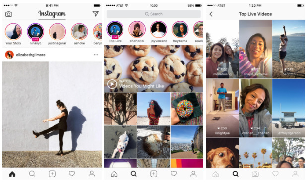 Instagram introduces live video in Stories, self-destructing content in ...