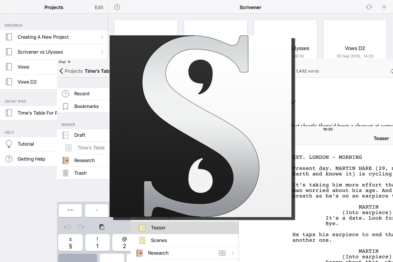 scrivener for ios 2016