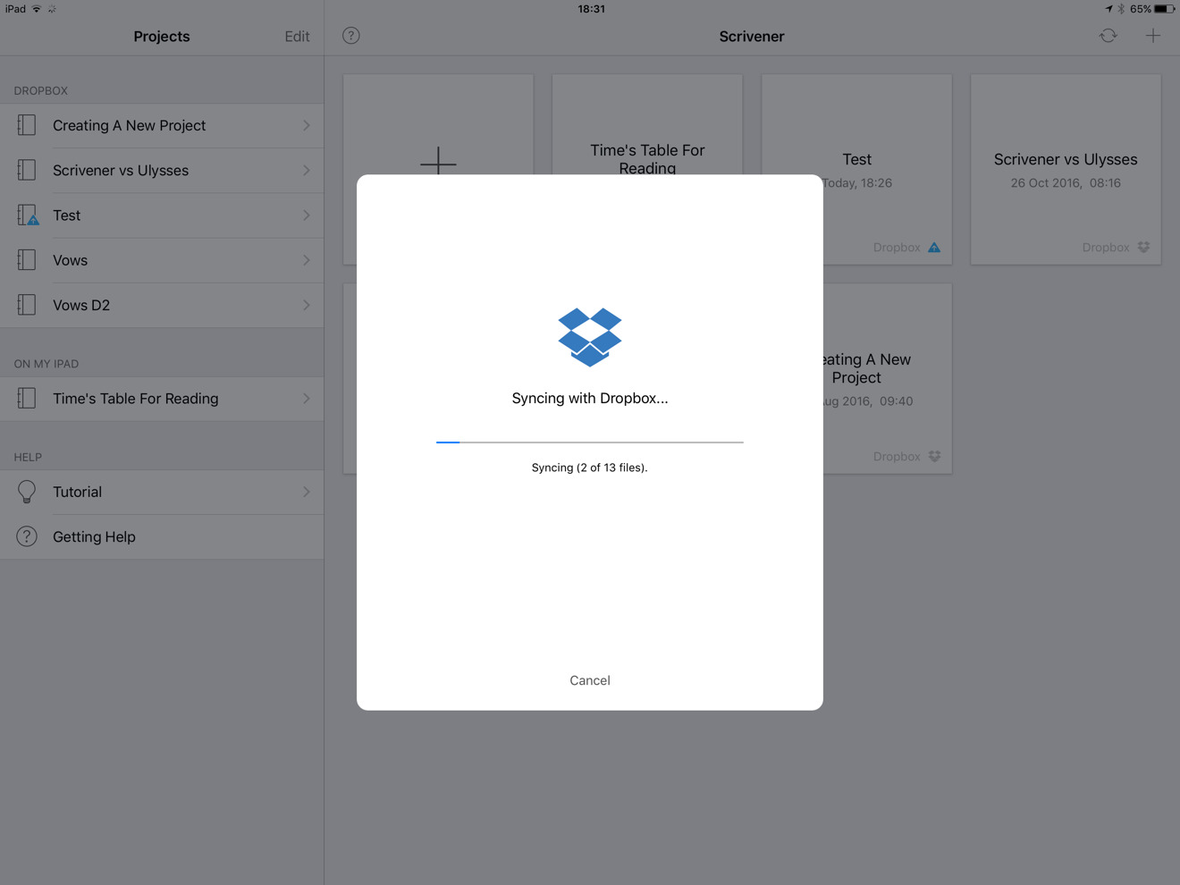 scrivener ios