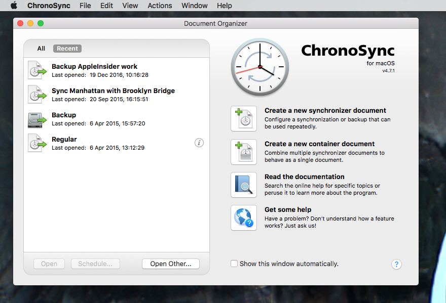 chronosync not running when locked