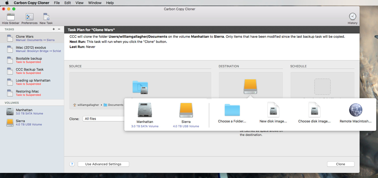 Cloning Apple's Recovery HD partition, Carbon Copy Cloner