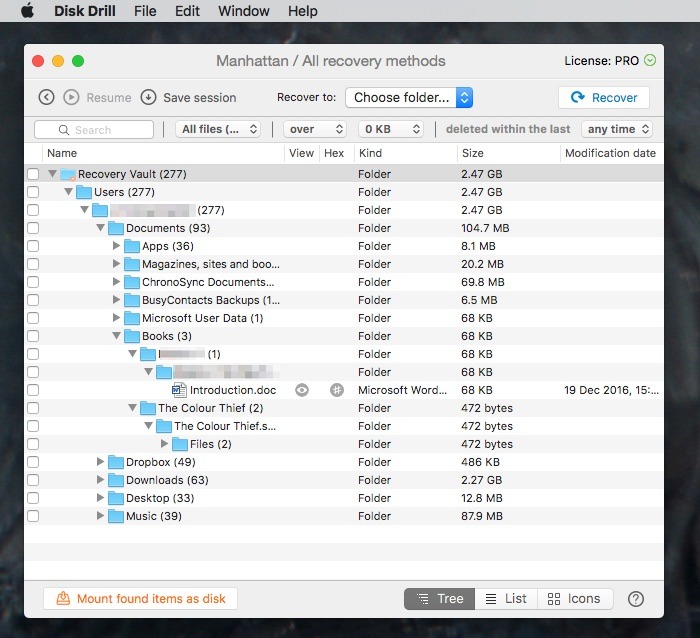 clever files disk drill