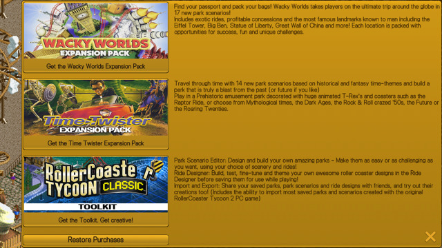 RollerCoaster Tycoon® Classic IPA Cracked for iOS Free Download