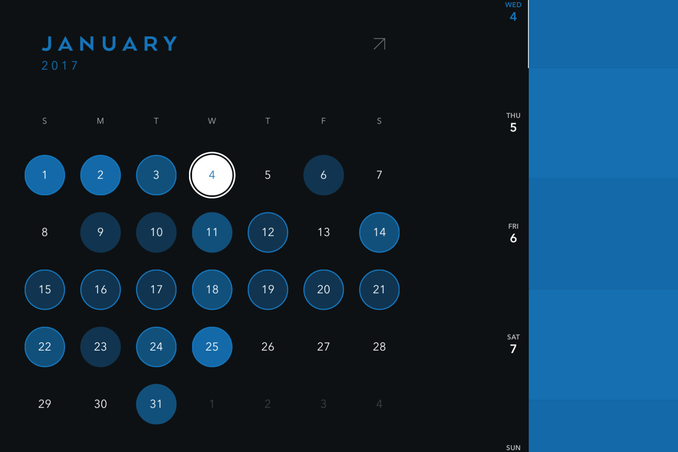 Moleskine timepage deals vs fantastical