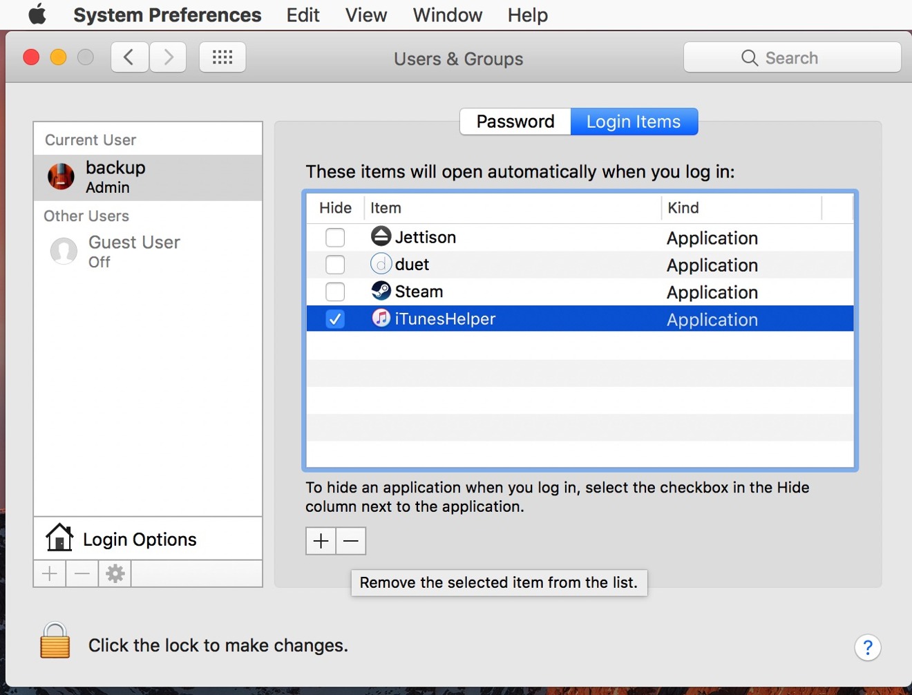 Jettison Mac App