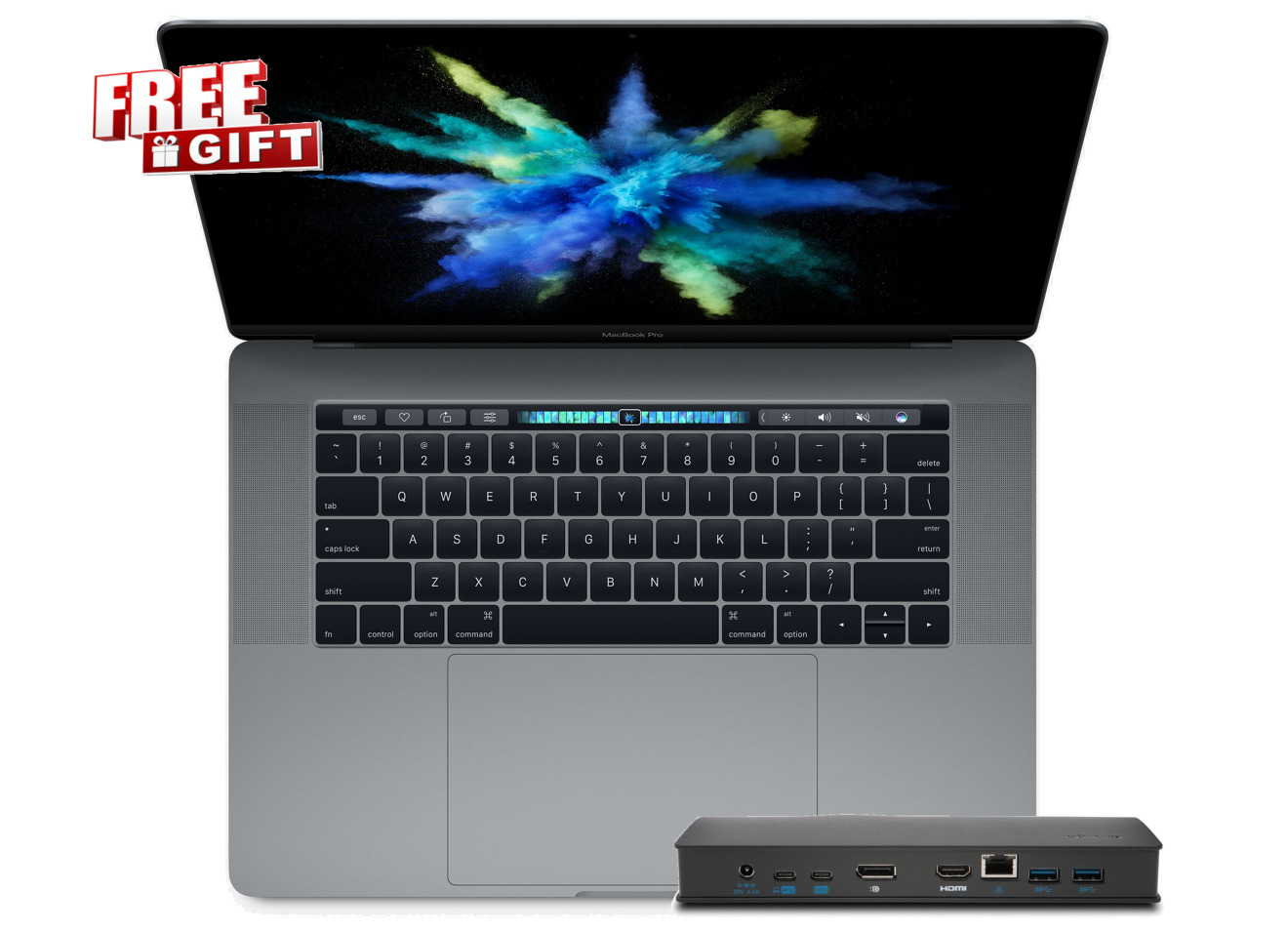 Free USB-C dock with MacBook Pro