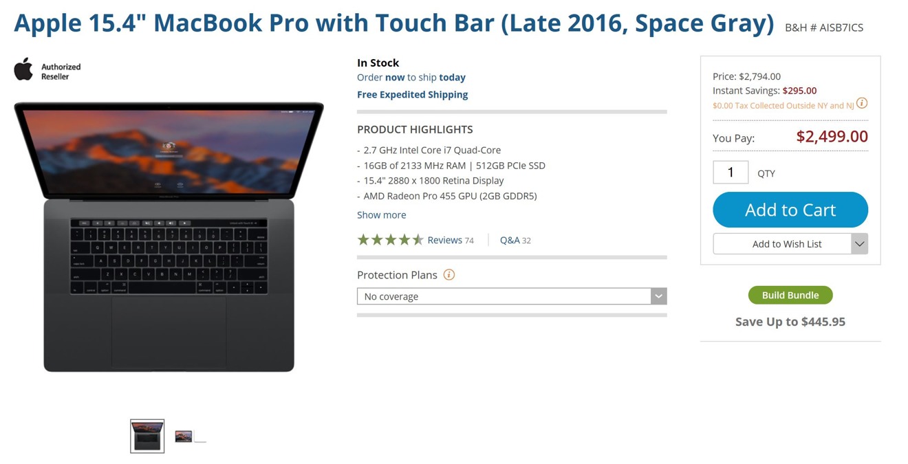 15 inch MacBook Pro Gray