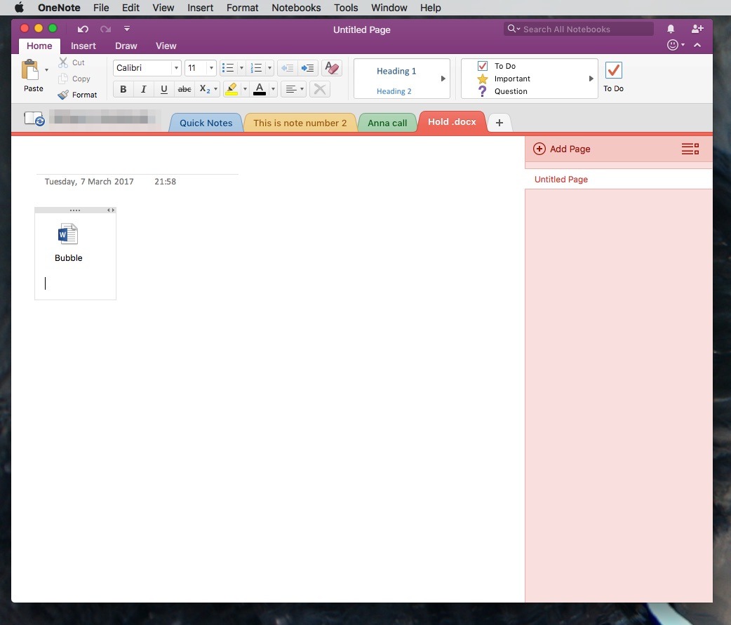 onenote requires apple mail or outlook for mac