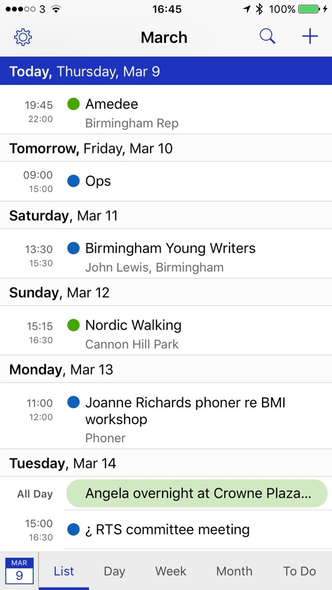 Feature set template