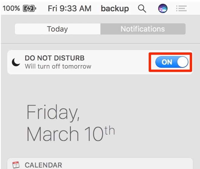 How To Enable Do Not Disturb In Macos And Silence Notifications Appleinsider