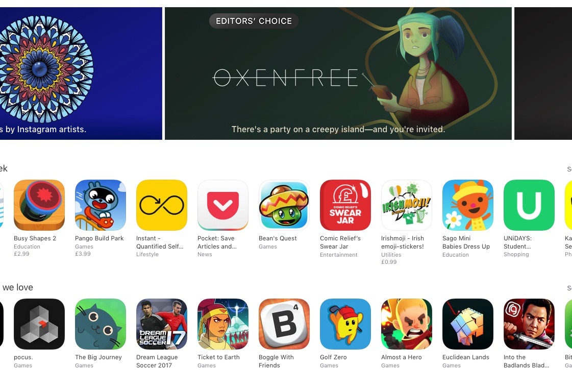 Apple Adds Permanent Indie Games Section to App Store, Offers