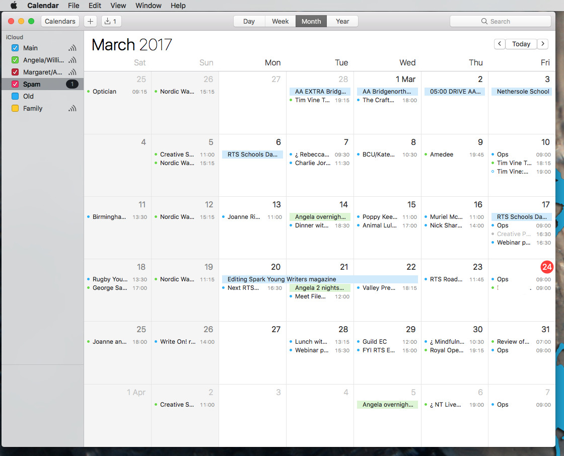 calendar software for the mac