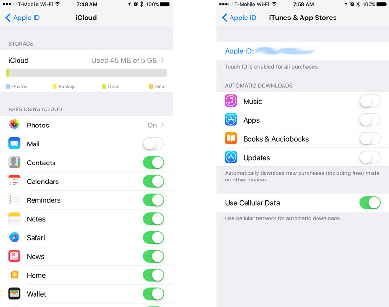 how to backup iphone to icloud ios 10