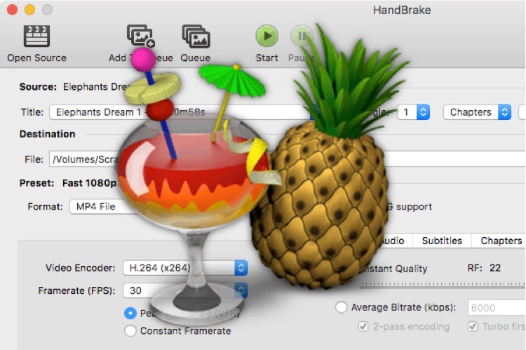 handbrake for mac book pro