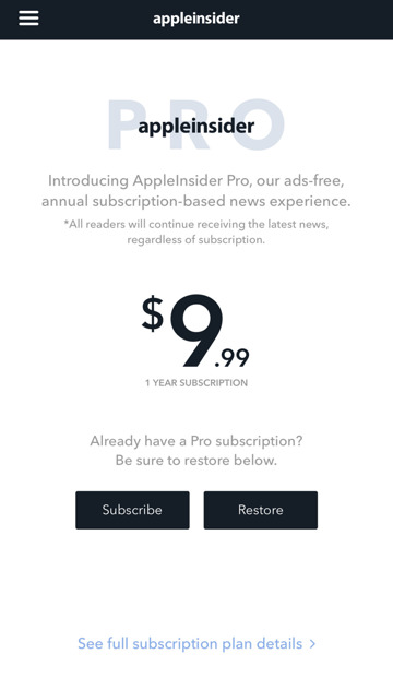 Sign up for a Pro subscription to save favorites and read articles without ads