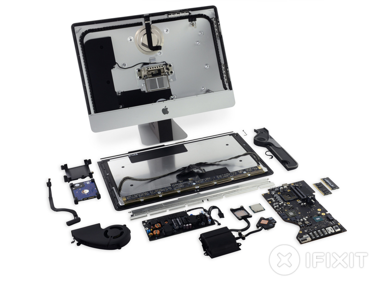 Teardown of the 2017 21.5-inch iMac, via iFixit