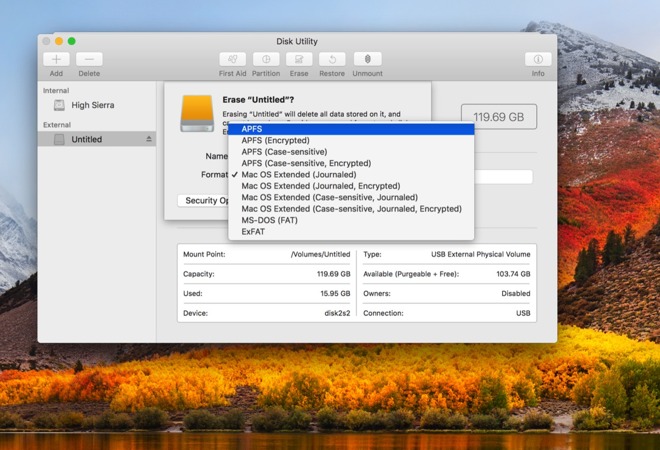 password folder mac os high sierra