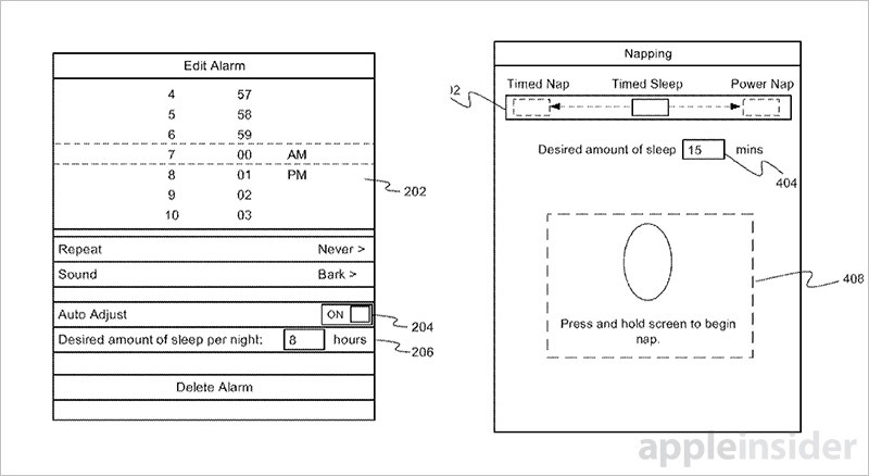 Appleの特許は睡眠を追跡し、デバイスの入力に基づいてアラームを調整します