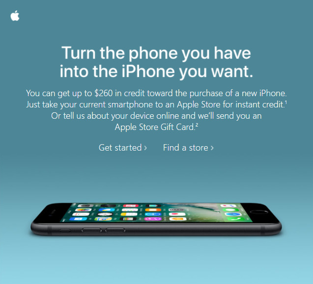 apple trade iphone campaign encourages upgrades ahead