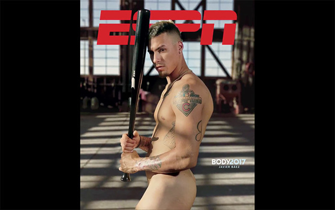 Cubs' Javier Baez bares all (mostly) in ESPN's 'Body Issue