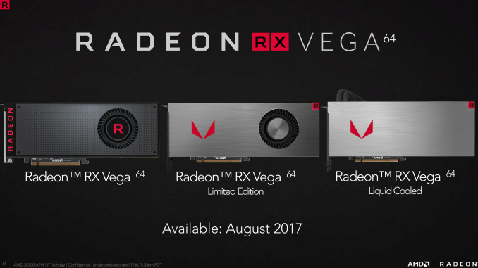 AMD Radeon Vega 56 64 officially announced shedding more light