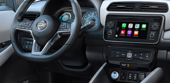 Nissan Debuts Redesigned Leaf With Apple Carplay Offers