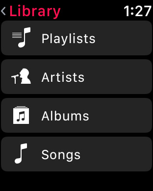 playlists watchos music sync apple ios