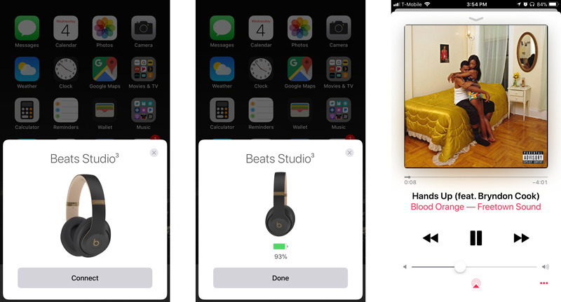 beats studio 3 connect to iphone