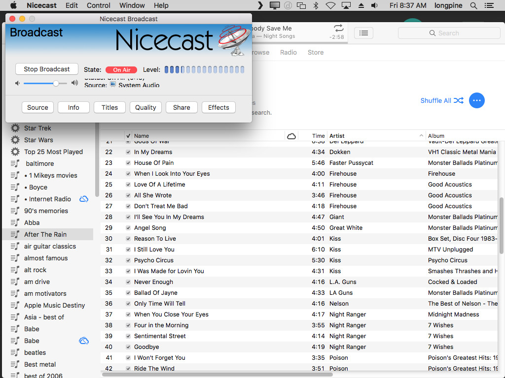 nicecast down