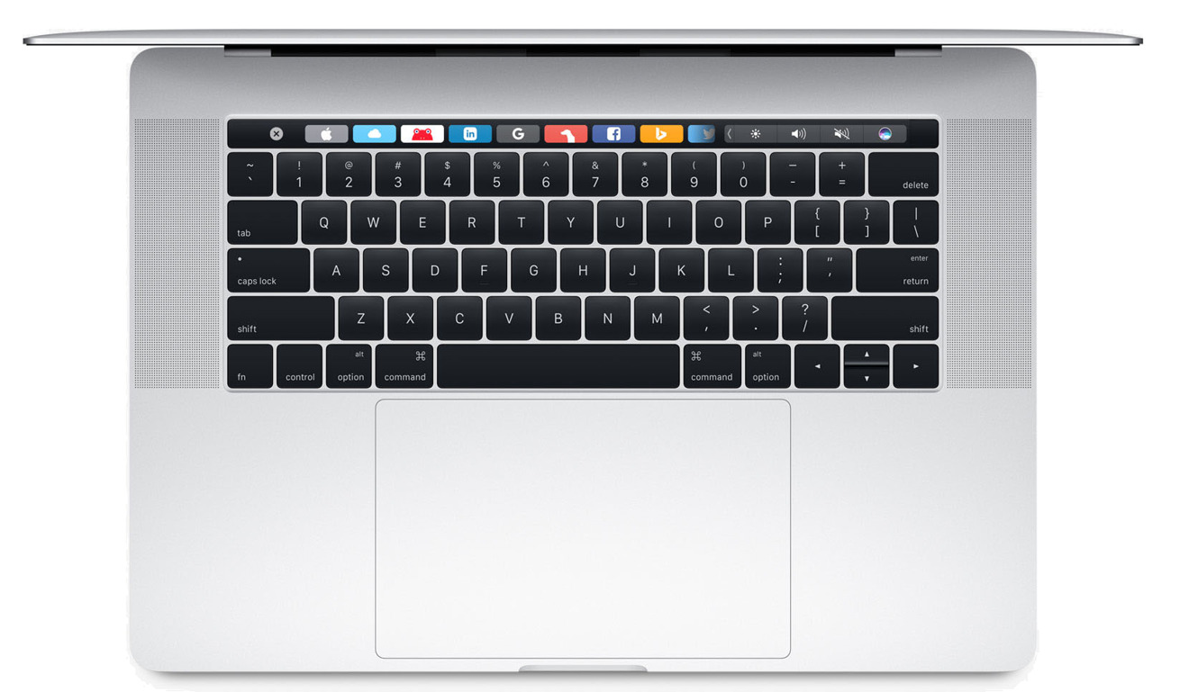Apple 15 inch MacBook Pro with Touch Bar in Silver
