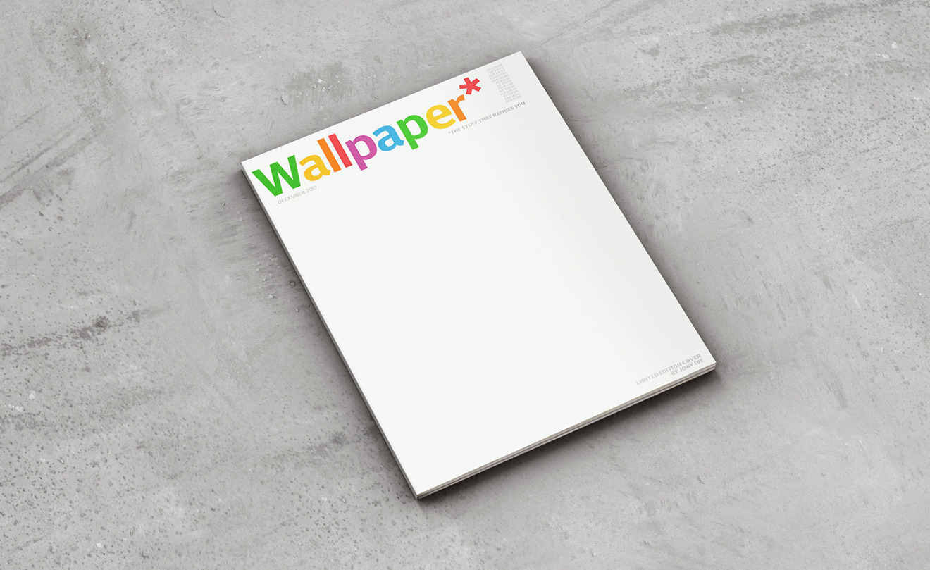 Jony Ive custom cover for the December issue of Wallpaper* magazine