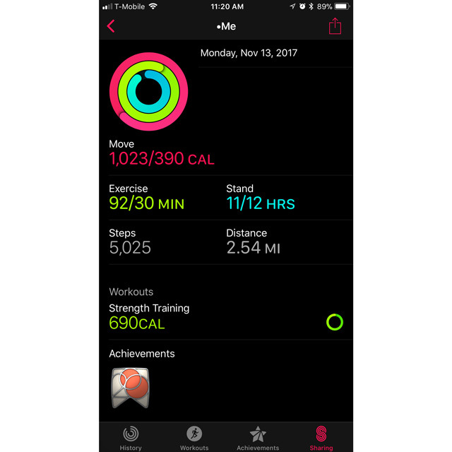 Apple watch cheap workout summary